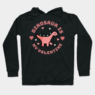 Valentine Dinosaur for Family Hoodie